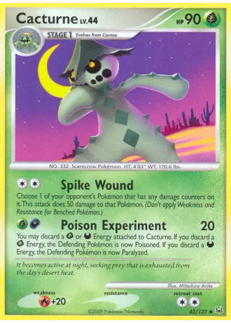 Cacturne #42 — Platinum