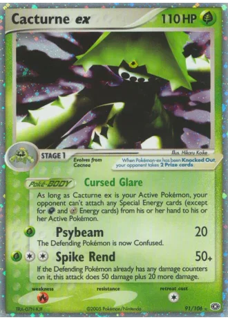 Cacturne ex #91/106 — Emerald