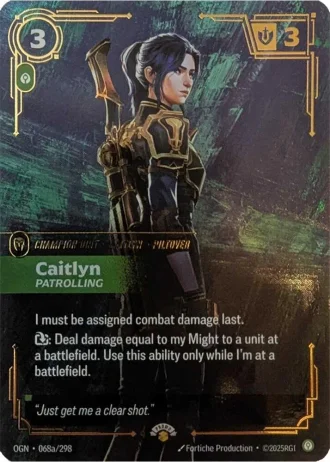 Caitlyn, Patrolling #068a/298 — Promotional Cards