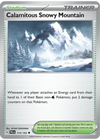 Calamitous Snowy Mountain #174/193 — Paldea Evolved