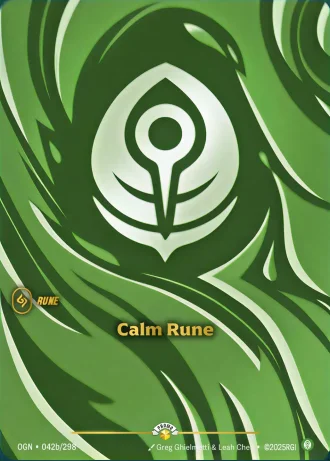 Calm Rune #042b/298 — Organized Play Promos