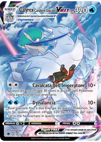Calyrex Cavaliere Glaciale VMAX TG15/30 — Galleria degli Allenatori (Lucentezza Siderale)