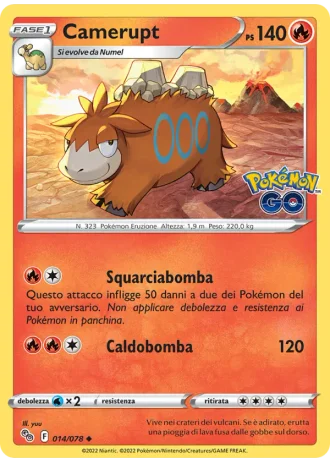 Camerupt #014 — Pokémon GO