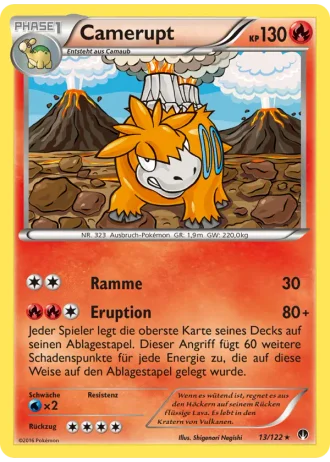 Camerupt #13/122 — TURBOfieber