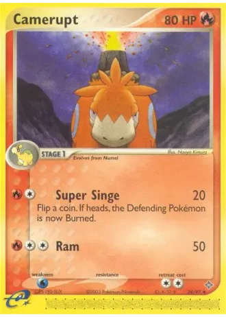 Camerupt #24/97 — EX Drago