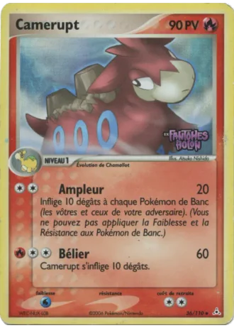 Camerupt #36 — EX Fantômes Holon