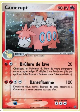 Camerupt #4/109 — EX Rubis & Saphir