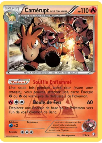 Camérupt de la Team Magma #2/34 — Double Danger