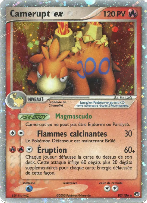Camerupt ex #92 — EX Émeraude
