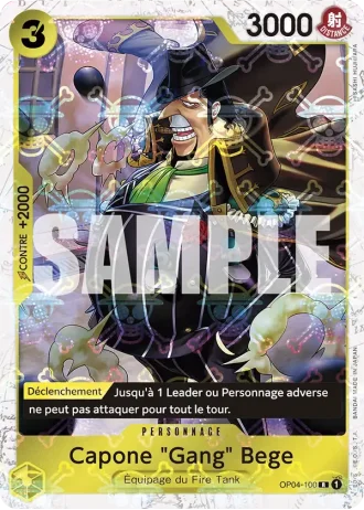 Capone "Gang" Bege (OP04-100) (Alternative Art) — ONE PIECE CARD THE BEST (PRB01)