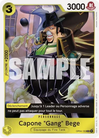 Capone "Gang" Bege (OP04-100) (Full Art) — ONE PIECE CARD THE BEST (PRB01)