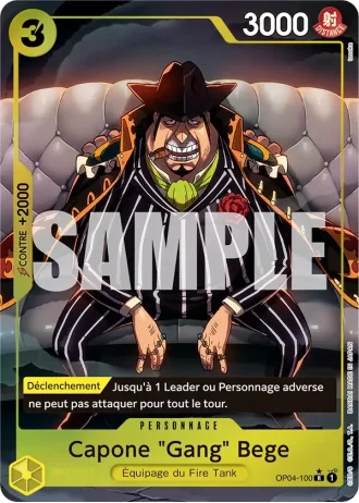 Capone "Gang" Bege (OP04-100) (Reprint) — ONE PIECE CARD THE BEST (PRB01)
