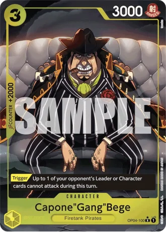 Capone"Gang"Bege (OP04-100) (Alternative Art) — One Piece The Best (PRB01)