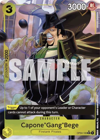 Capone"Gang"Bege (OP04-100) (Full Art) — One Piece The Best (PRB01)
