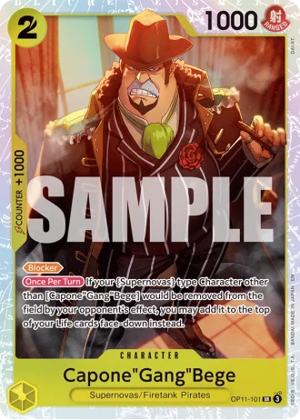 Capone"Gang"Bege (OP11-101) — A Fist of Divine Speed (OP11)