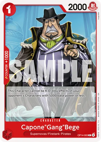Capone"Gang"Bege (OP14-003) — The Azure Sea's Seven (OP14-EB04)