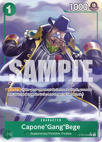 Capone"Gang"Bege (ST02-004) (Alternative Art) — One Piece The Best (PRB01)