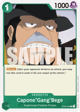 Capone"Gang"Bege (ST02-004) (Reprint) — One Piece The Best (PRB01)