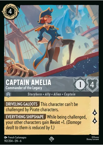 Captain Amelia - Commander of the Legacy #192/204 — Azurite Sea