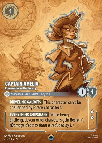 Captain Amelia - Commander of the Legacy #221/204 — Azurite Sea