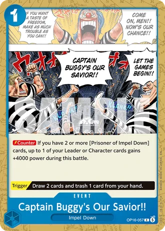 Captain Buggy's Our Savior!! (OP16-057) — The Time of Battle (OP16)