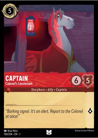 Captain - Colonel's Lieutenant #106/204 — The First Chapter
