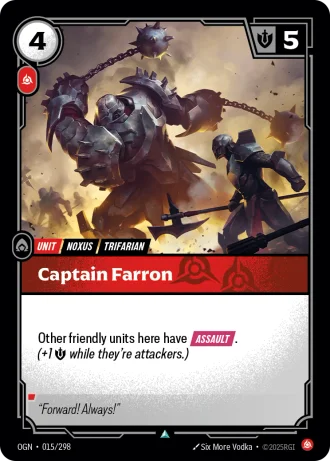 Captain Farron #015/298 — Origins