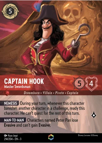 Captain Hook - Master Swordsman #214/204 — Into the Inklands