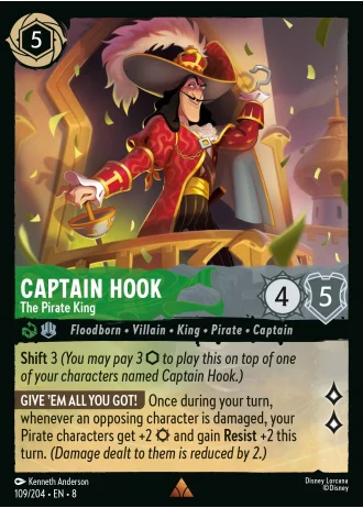 Captain Hook - The Pirate King #109/204 — Reign of Jafar