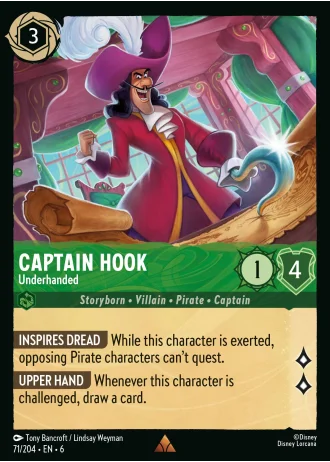 Captain Hook - Underhanded #71/204 — Azurite Sea