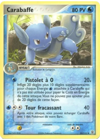 Carabaffe #50/112 — EX Rouge Feu & Vert Feuille
