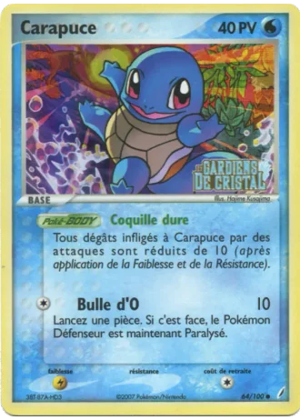 Carapuce #64 — EX Gardiens de Cristal