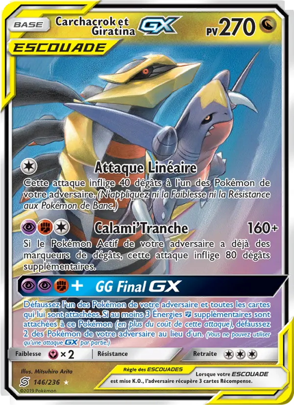 Carchacrok et Giratina GX #146 — Harmonie des Esprits