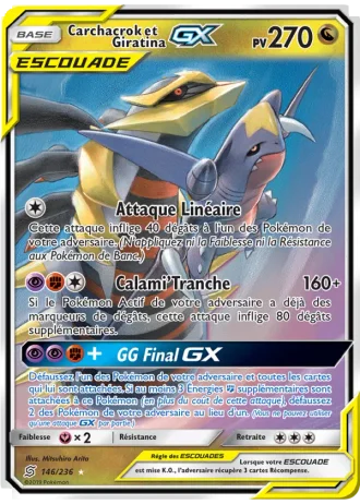 Carchacrok et Giratina GX #146 — Harmonie des Esprits
