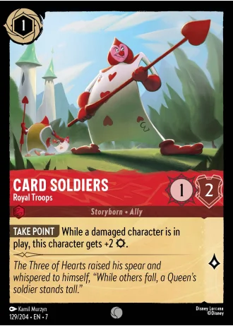 Card Soldiers - Royal Troops #129/204 — Archazia's Island