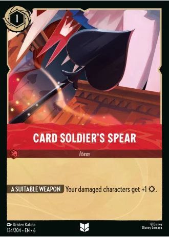 Card Soldier's Spear #134/204 — Azurite Sea