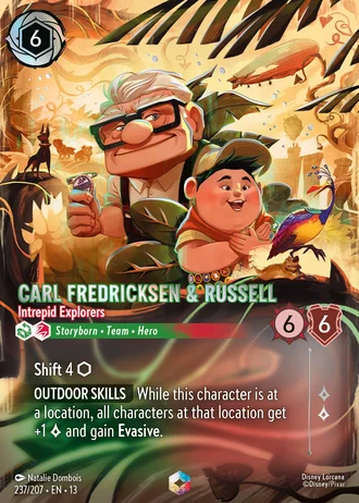 Carl Fredricksen & Russell - Intrepid Explorers #237/261 — Attack of the Vine!