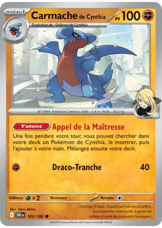 Carmache de Cynthia #103/182 — Rivalités Destinées
