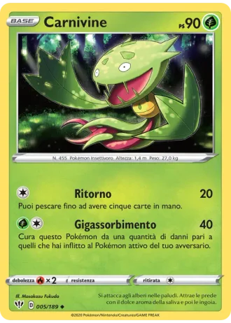 Carnivine #5/189 — Fiamme Oscure
