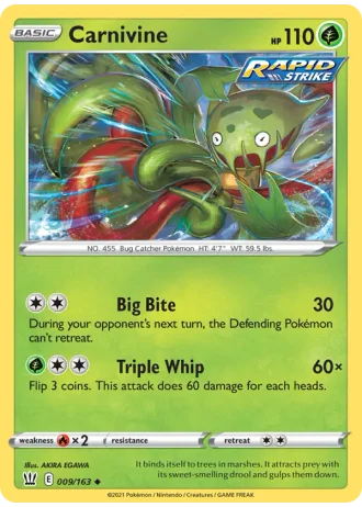 Carnivine #9 — Battle Styles
