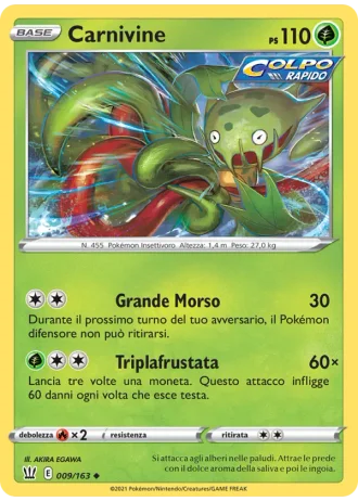 Carnivine #9/163 — Stili di Lotta