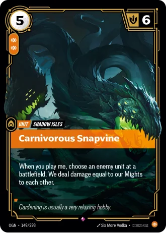 Carnivorous Snapvine #149/298 — Origins