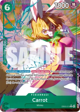 Carrot (EB03-013) (Alternative Art) — ONE PIECE Heroines Edition (EB03)