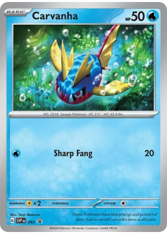 Carvanha #093 — Scarlet & Violet Promos