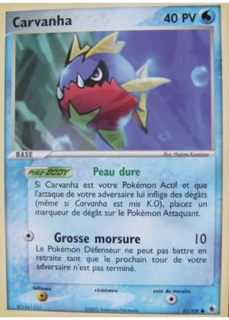 Carvanha #51/109 — EX Rubis & Saphir