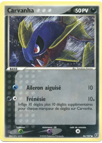 Carvanha #56/107 — EX Deoxys