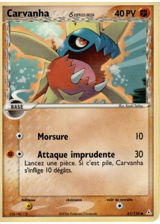 Carvanha #61 — EX Fantômes Holon