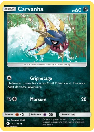 Carvanha #81/149 — Soleil et Lune