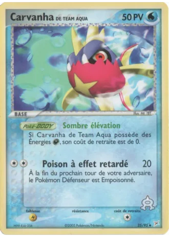 Carvanha de Team Aqua #25 — EX Team Magma vs Team Aqua