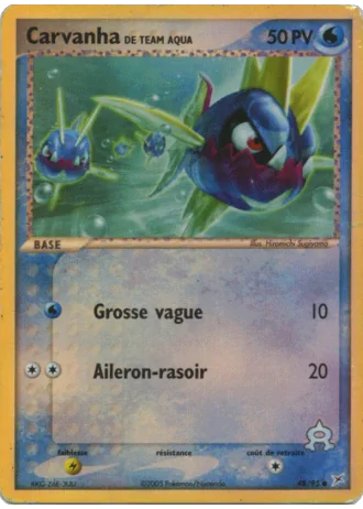 Carvanha de Team Aqua #48 — EX Team Magma vs Team Aqua
